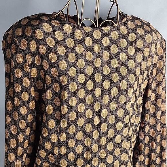 Silk Carlisle Blouse with Zip close and zippered at Wrists Vintage - Picture 5 of 12